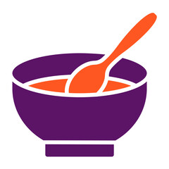 Soup Vector Icon Design Illustration