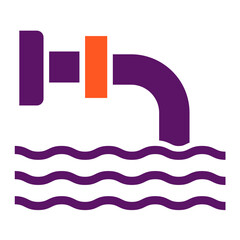 Drainage Vector Icon Design Illustration