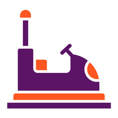 Bumper Car Vector Icon Design Illustration