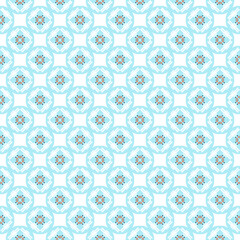 Multi color seamless abstract pattern. Background and backdrop. Multi Colored. Colorful ornamental design. Colored mosaic ornaments. Vector graphic illustration. EPS10.