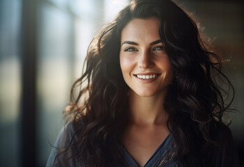 Portrait of an attractive young woman looking at the camera