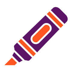Highlighter Vector Icon Design Illustration