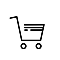 basket icon, trolley, shopping