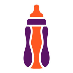 Baby Bottle Vector Icon Design Illustration