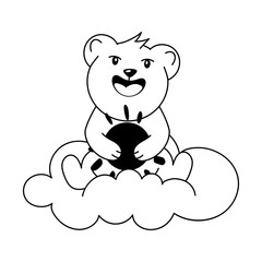 Naklejka premium Cloudy Morning