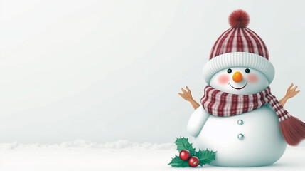 Enjoy the timeless tradition of a snowman with a snug knit scarf and carrot nose.