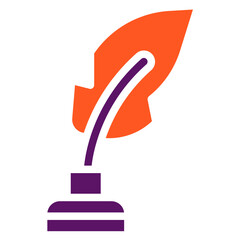Ink feather Vector Icon Design Illustration