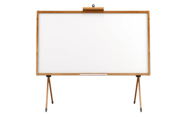 Educational Whiteboard in a Modern Classroom on Transparent background