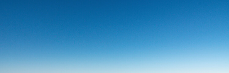 Blue clear sky gradient background