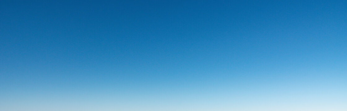 Blue clear sky gradient background