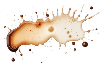 Coffee stains on transparent background. Coffee and tea stains on a cup bottom, free...