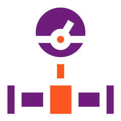 Fuel Gauge Vector Icon Design Illustration