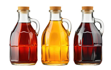 Syrup Bottle Display in Crystal Clear 8K on Transparent background
