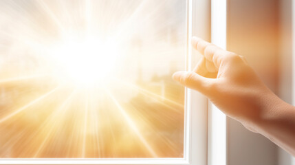 Explore the benefits of embracing sunlight in your home, from improved well-being to energy savings, and discover tips for maximizing its presence. - obrazy, fototapety, plakaty