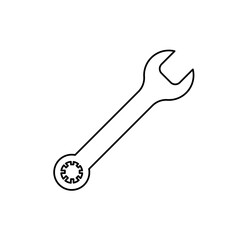 spanner vector icon, wrench