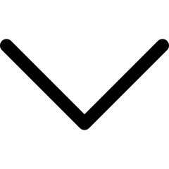 Down icon flat vector illustration