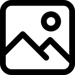 Image icon flat vector illustration