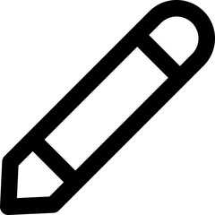 Pencil icon flat vector illustration