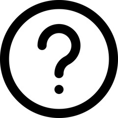 Question icon flat vector illustration
