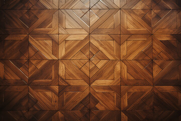 Brown Wooden Parquet Floor