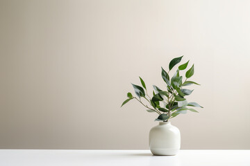 White and Green Plant on White Table