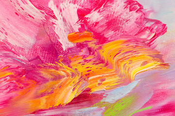 Abstract oil painted art background. Abstract colorful brush strokes as a background