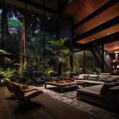 Fototapeta premium luxury interior room design created with Generative Ai