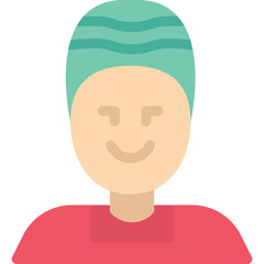 Bride of Frankenstein icon flat vector illustration