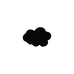 Cloud icon. Simple style weather poster background symbol. brand logo design element. Cloud t-shirt printing. Vector for sticker.