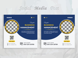 Digital marketing agency corporate social media post design