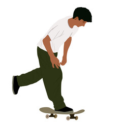 Man Skateboarding