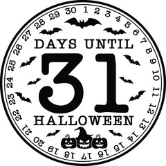 Halloween Countdown svg design