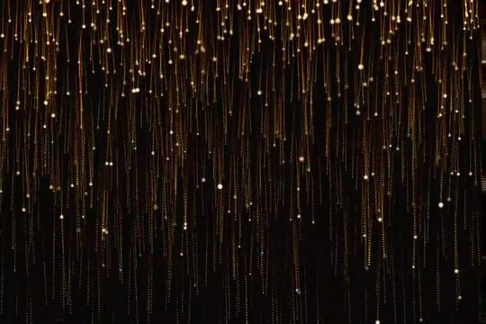 shiny  sparkling glitter on black background copy space