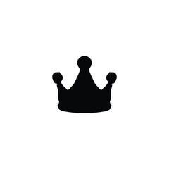 Crown icon. Simple style jewelry shop big sale poster background symbol. Luxury brand logo design element. Crown t-shirt printing. Vector for sticker.