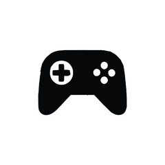 Joystick icon. Simple style game poster background symbol. Game brand logo design element. Joystick t-shirt printing. Vector for sticker.