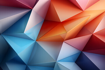abstract gradient background with triangles in pastel colors, minimalistic and modern style