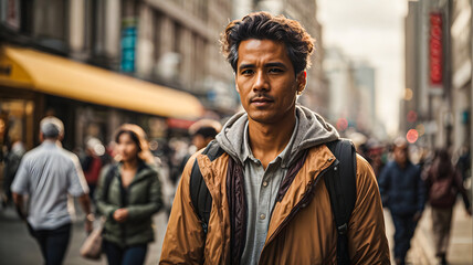 Fototapeta premium person in the street