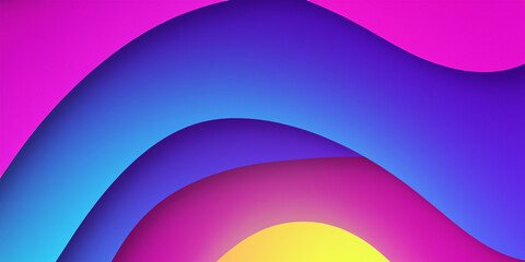 Colourful abstract curves and elements, background webdesign / deco