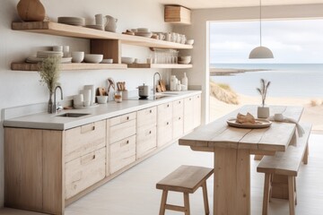 eco scandinavian kitchen interior