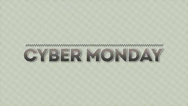 Cyber Monday text on white modern gradient, motion abstract holidays, minimalism and promo style background
