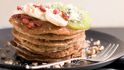 Healthy breakfast table