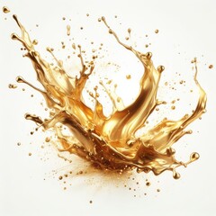 abstract golden splash