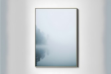 poster 120x80cm simple pale blue mist 