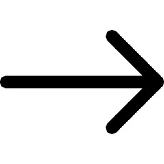 Right arrow icon flat vector illustration