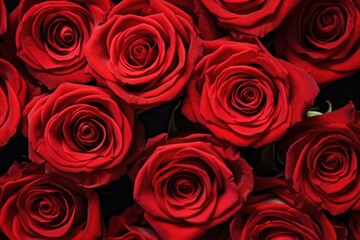 red roses close up background