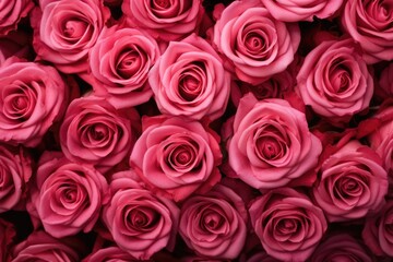 pink roses close up background