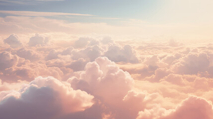 Blue Sky with Clouds Graphic Resource, Generative AI
