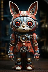 Charachter unique and distinctive design, toy style, suurealism created with Generative Ai