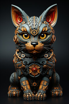 Charachter unique and distinctive design, toy style, suurealism created with Generative Ai