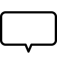 Speech bubble icon flat vector illustration